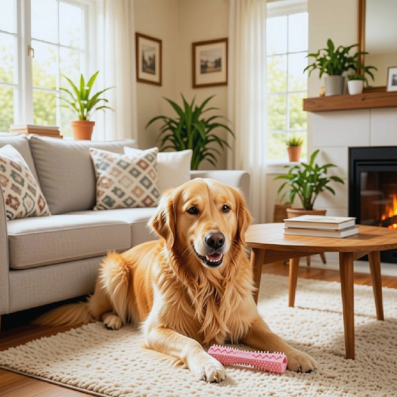 Cepillo de dientes para perros, juguetes masticables para limpiar los dientes y divertirse.