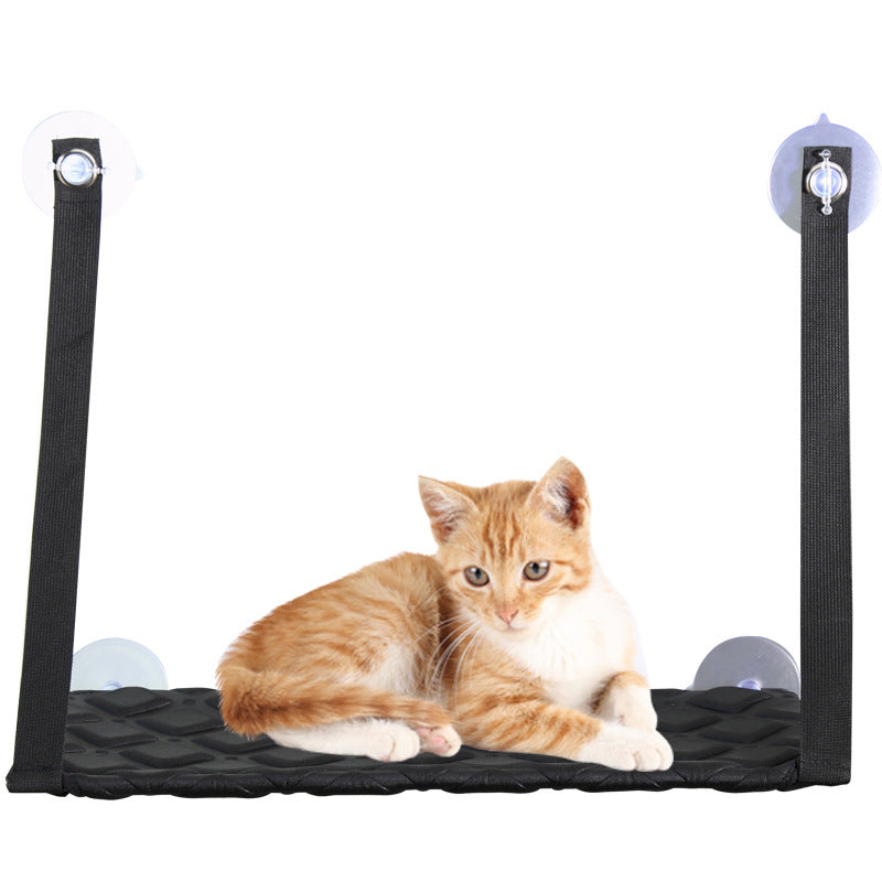 Hamaca para Gatos Montada en Ventana con Ventosas (Simple/Doble)