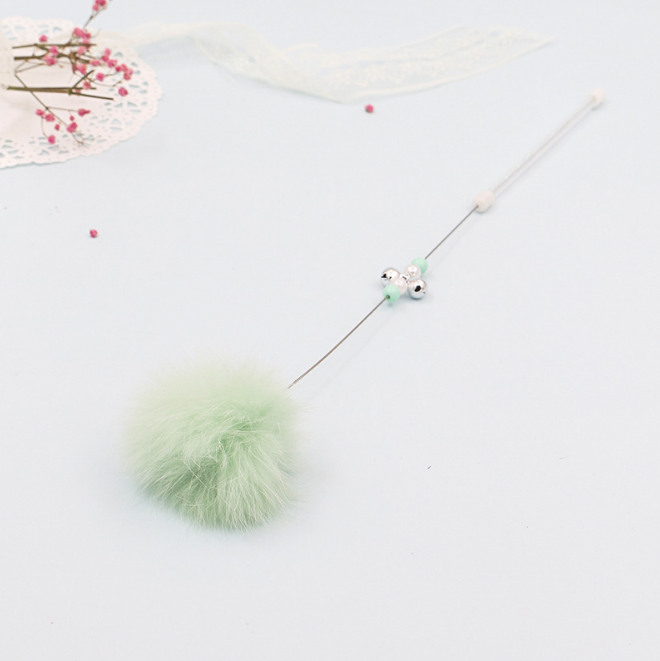 Varita Interactiva de Gato PomPom™ - Teaser con Sonajero y Pompones Ultrasuaves