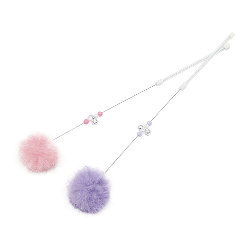 Varita Interactiva de Gato PomPom™ - Teaser con Sonajero y Pompones Ultrasuaves
