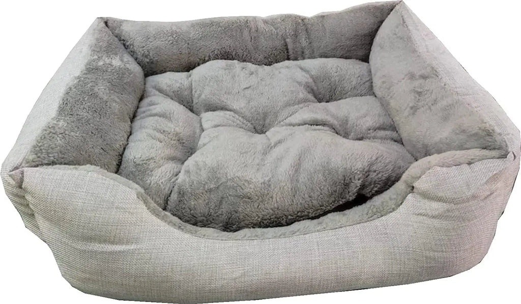 Cama para Perros y Gatos de Felpa con Cojín Extraíble