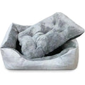 Cama para Perros y Gatos de Felpa con Cojín Extraíble
