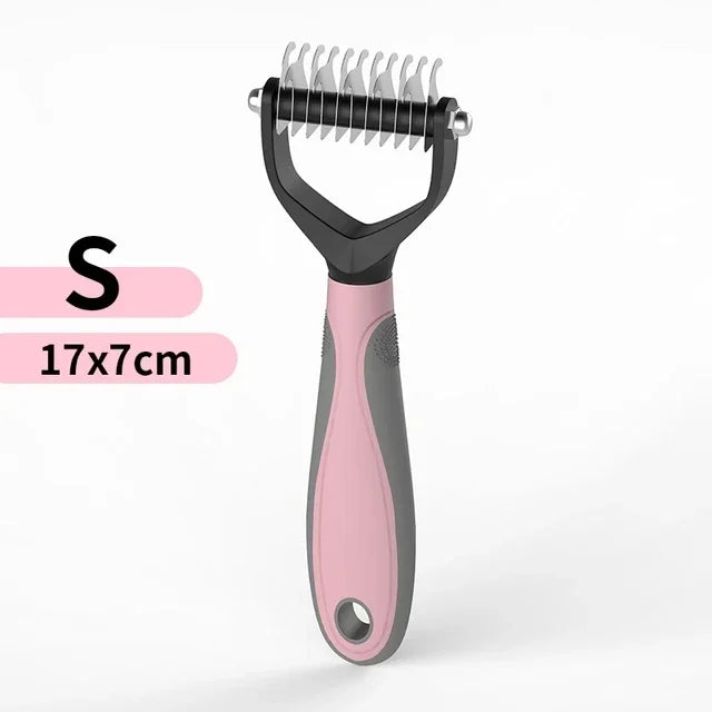 Peine Deslanador Profesional KnotFree™ Mascotas - Doble Cara de Acero Inoxidable
