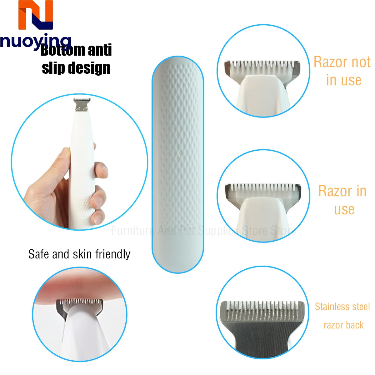 Nuevo Recortador de PeloProTrim™ LED  para Mascotas Silencioso Impermeable con Pantalla LED