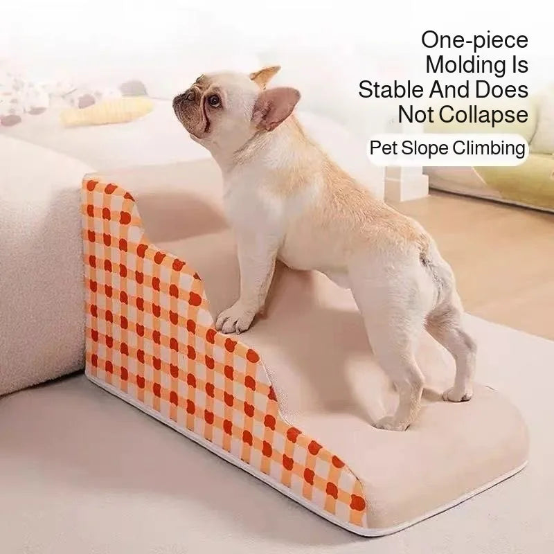 1 unidad de escaleras para mascotas de 3 peldaños, para sofás y camas, ideales para perros pequeños y de edad avanzada. Escaleras portátiles antideslizantes para aliviar las molestias en las articulaciones. Escaleras para