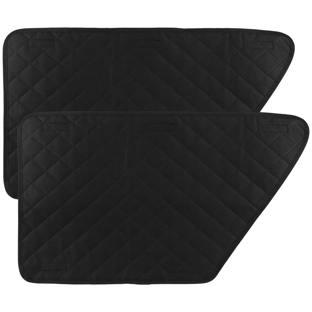 2 uds impermeable antiarañazos cubierta Interior de coche Protector de puerta de vehículo para perros esteras protectoras de puerta de coche lavables para protector de puerta de vehículo