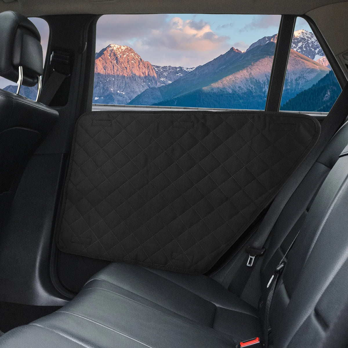 2 uds impermeable antiarañazos cubierta Interior de coche Protector de puerta de vehículo para perros esteras protectoras de puerta de coche lavables para protector de puerta de vehículo