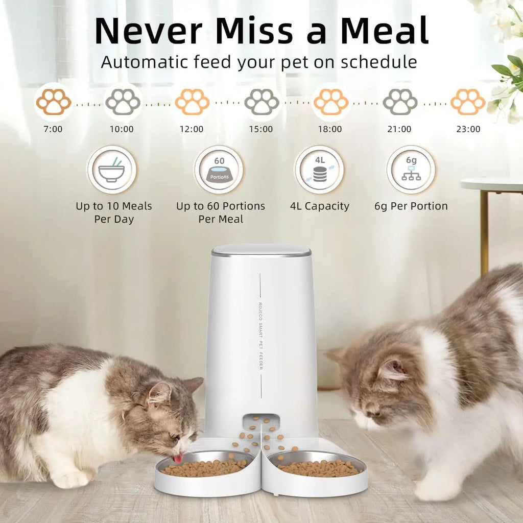 Comedero automático  SmartFeeder™ para gatos,Control remoto, WiFi,