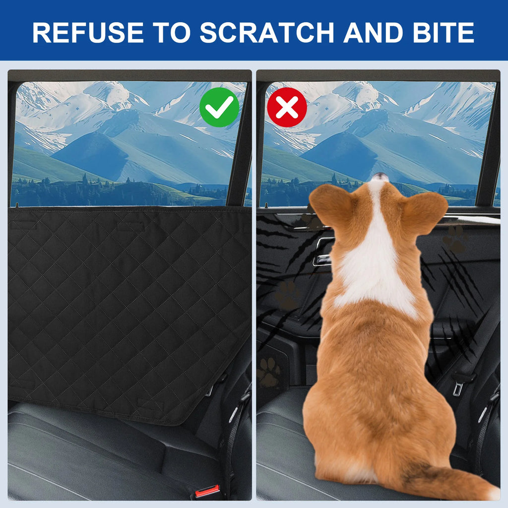 2 uds impermeable antiarañazos cubierta Interior de coche Protector de puerta de vehículo para perros esteras protectoras de puerta de coche lavables para protector de puerta de vehículo
