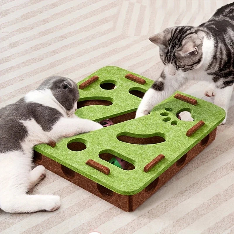 Juguete Laberinto Rompecabezas de Fieltro SmartCat™ - Para Gatos Mascotas