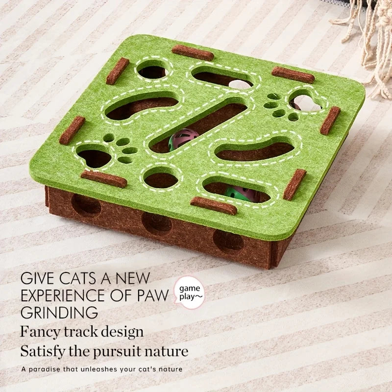 Juguete Laberinto Rompecabezas de Fieltro SmartCat™ - Para Gatos Mascotas