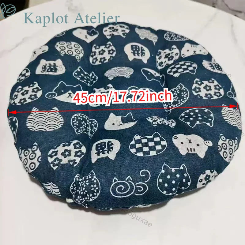 Cama Redonda Universal para Mascotas para Todas las Estaciones, Colchoneta Suave y Cómoda para Gatos, Cojín Portátil Duradero y Resistente a los Arañazos para Uso en Interiores y Exteriores