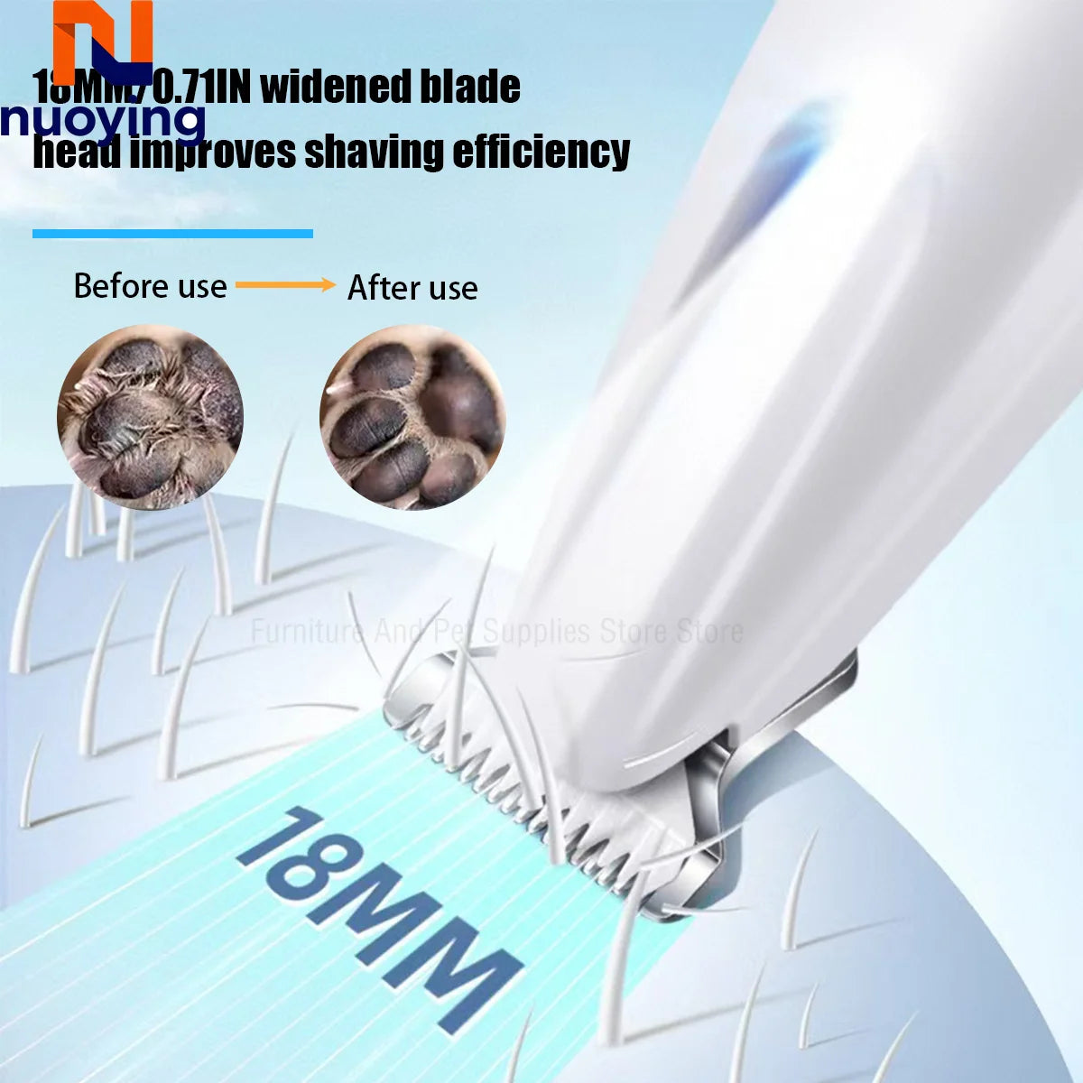 Nuevo Recortador de PeloProTrim™ LED  para Mascotas Silencioso Impermeable con Pantalla LED