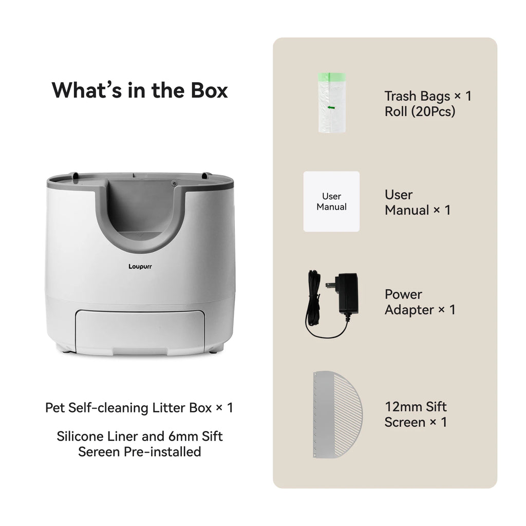 Caja de Arena Automática Abierta para Gatos L1, Autolimpiable, Fácil Mantenimiento con Múltiples Sensores de Seguridad, Gran Capacidad, Incluye Contenedor de Basura