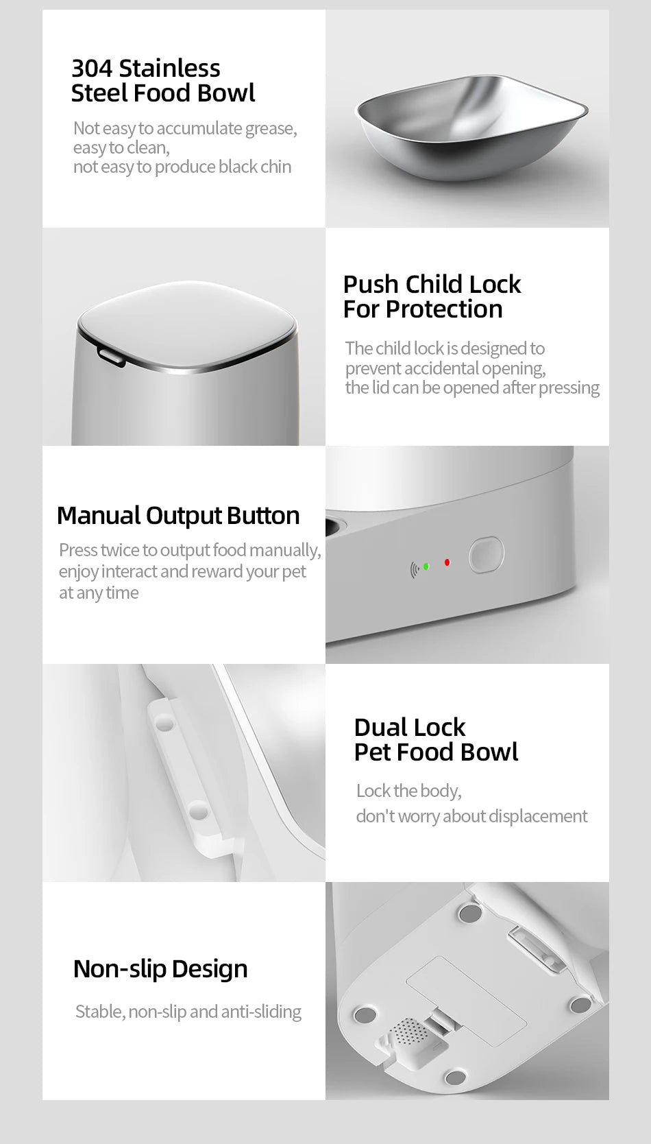 Comedero automático  SmartFeeder™ para gatos,Control remoto, WiFi,