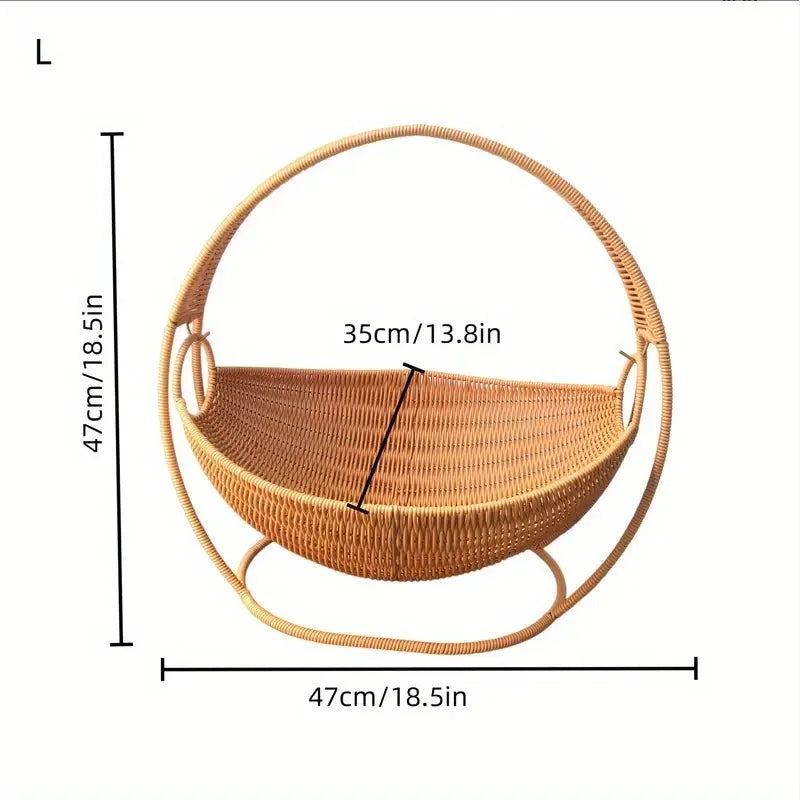 Cama Redonda Universal para Mascotas para Todas las Estaciones, Colchoneta Suave y Cómoda para Gatos, Cojín Portátil Duradero y Resistente a los Arañazos para Uso en Interiores y Exteriores