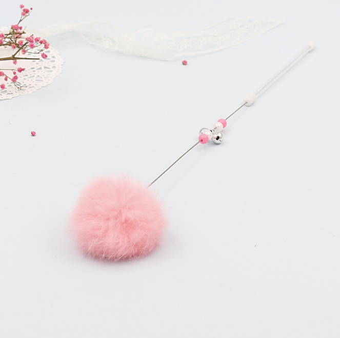 Varita Interactiva de Gato PomPom™ - Teaser con Sonajero y Pompones Ultrasuaves