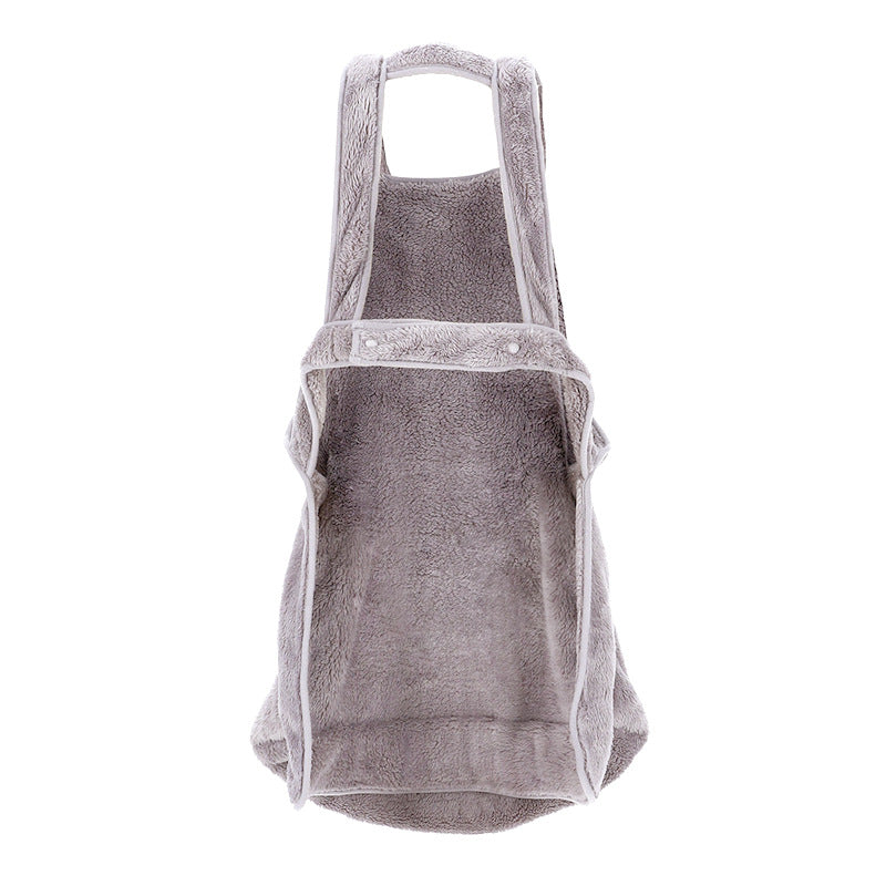 Mochila Canguro de Felpa PawsPack™ Para Gatos Transportadora de Doble Hombro