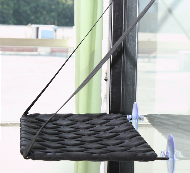Hamaca para Gatos Montada en Ventana con Ventosas (Simple/Doble)