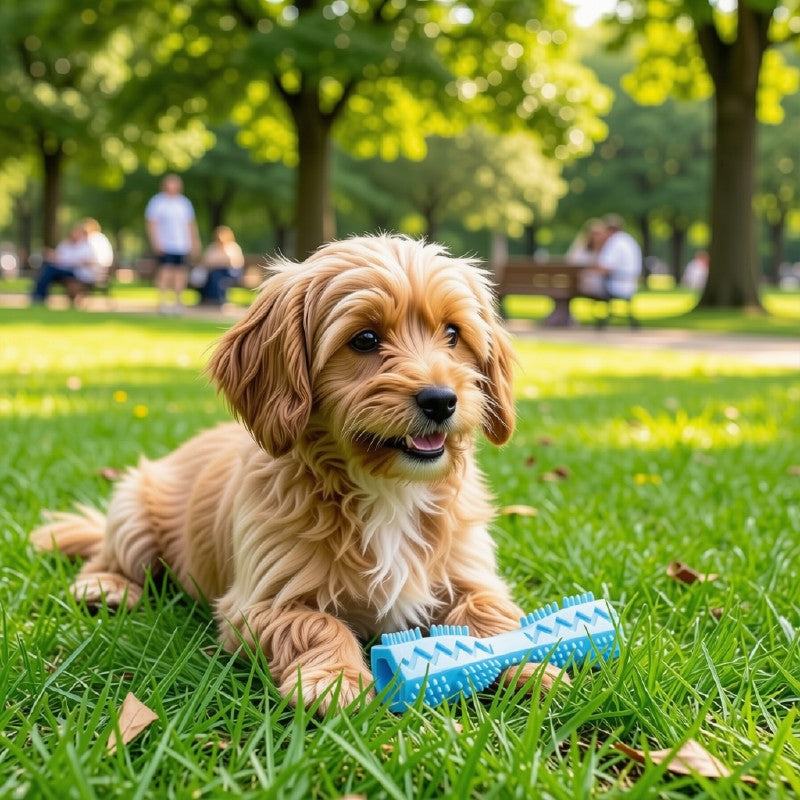 Cepillo de dientes para perros, juguetes masticables para limpiar los dientes y divertirse.